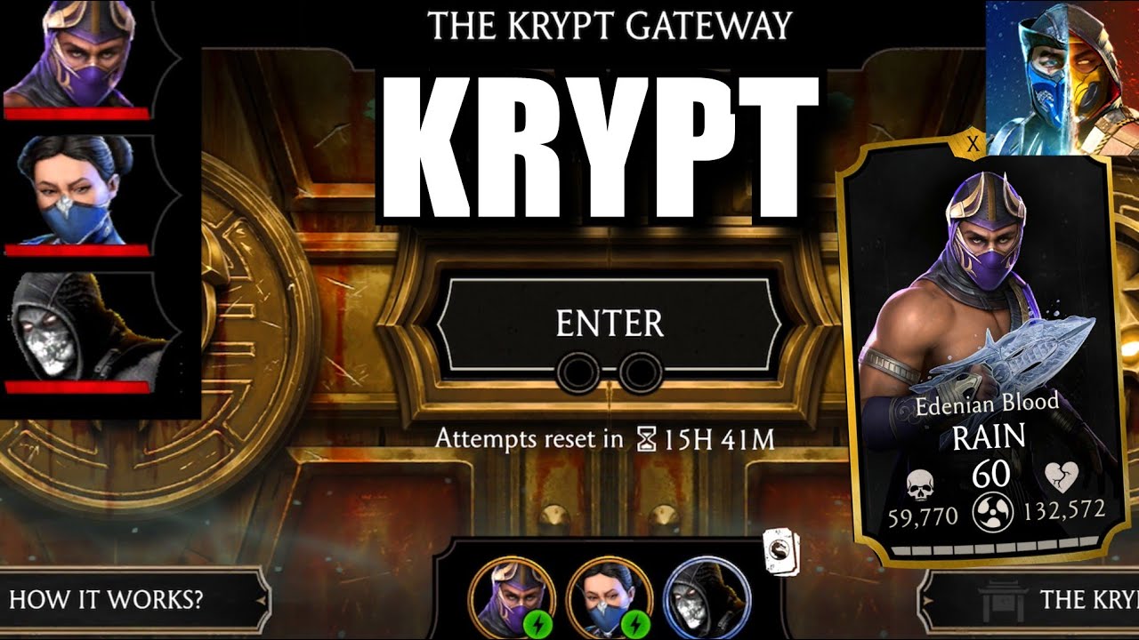 I Tried KRYPT ELDER with EDENIAN BLOOD Rain! | MK Mobile