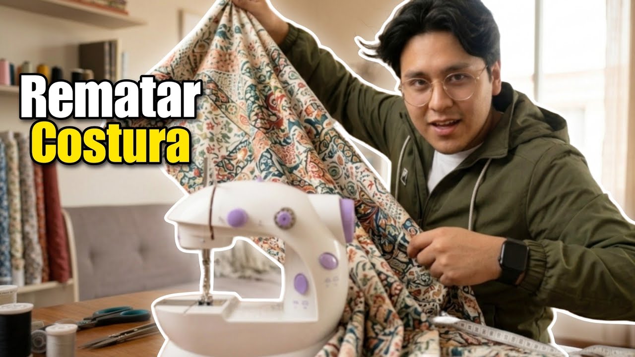 Te Enseño Como Rematar la Costura con La Mini Maquina de Coser 