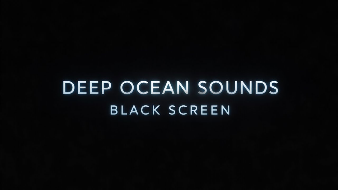 Sleep for 8 Hours Straight 🌊 Black Screen Ocean Sounds • Deep Sleep • High Quality Stereo