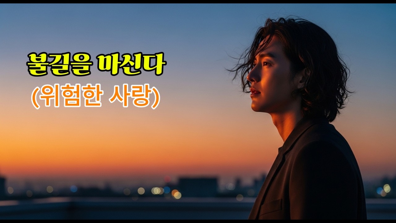 불길을 마신다 🔥 타는 줄 알면서도 사랑을 삼킨 남자의 감성 트로트 락발라드 | 강서우의 애절한 사랑 노래