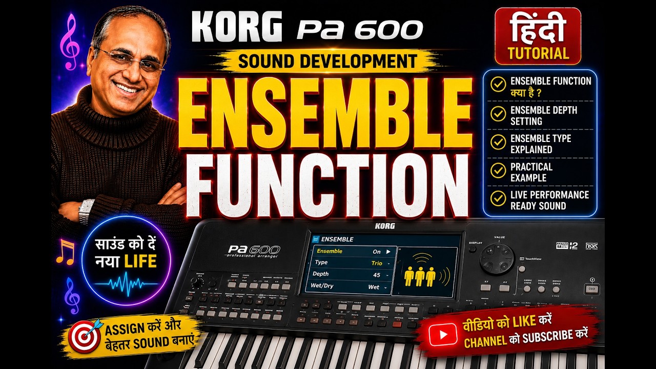 Korg PA600 Tone Edit Ensemble Function | Sound Development 