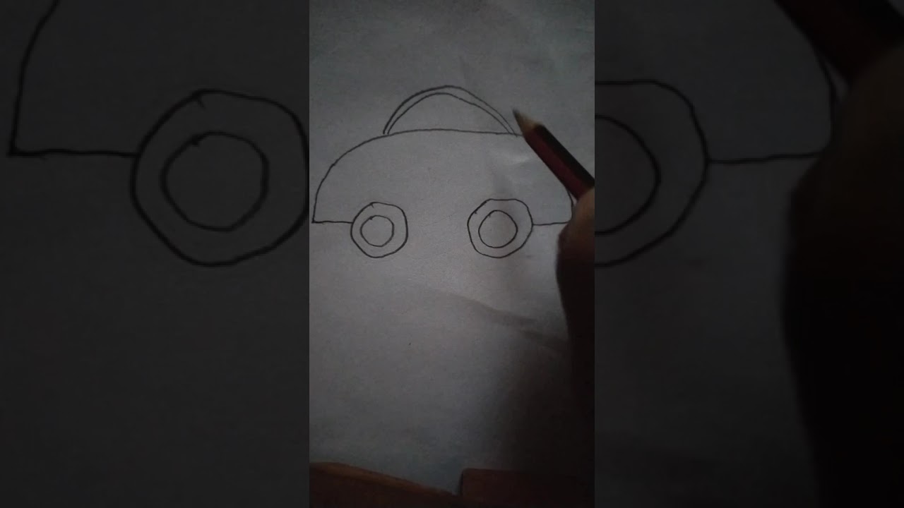 Simple car drawing 🚓#art #easydrawing #long video