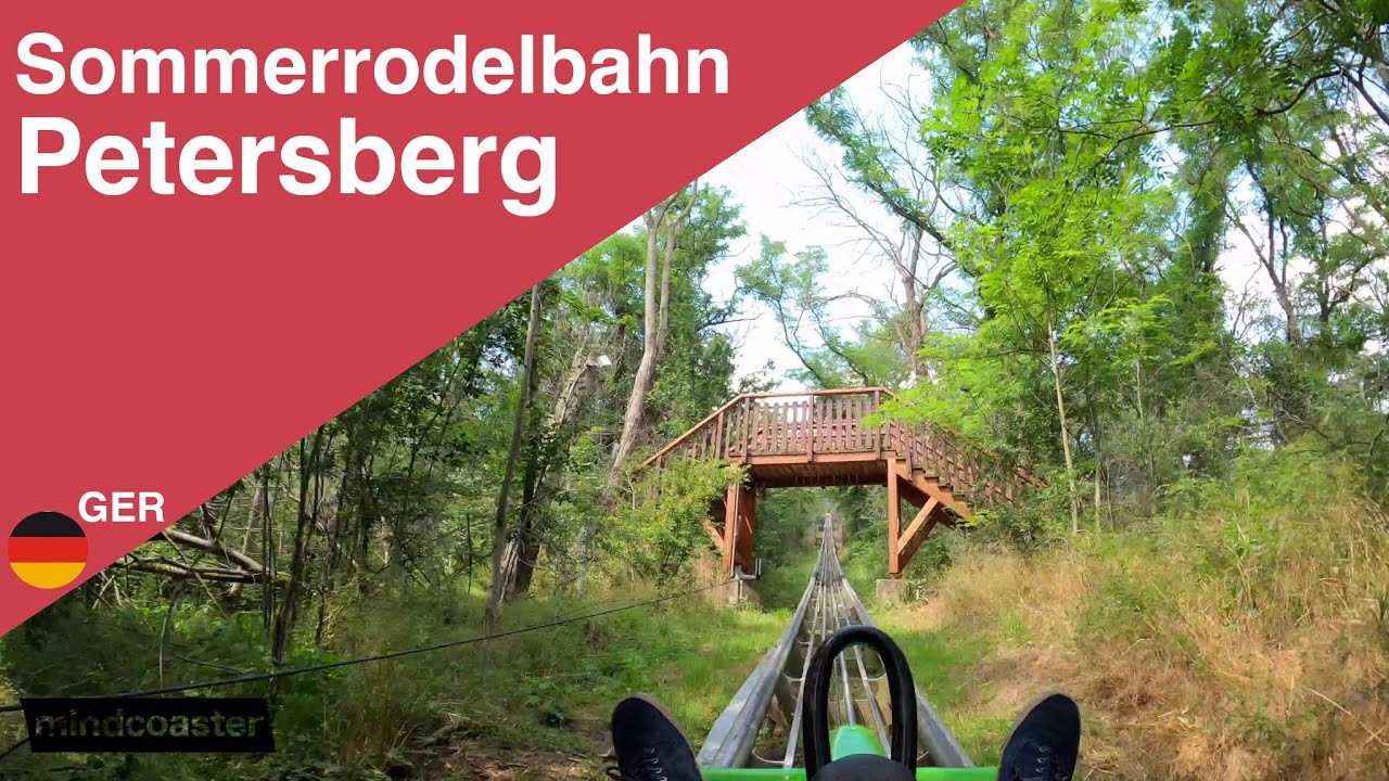 Sommerrodelbahn Petersberg | Petersberg Sachsen Anhalt | Onride Alpine Coaster Wiegand [4K]