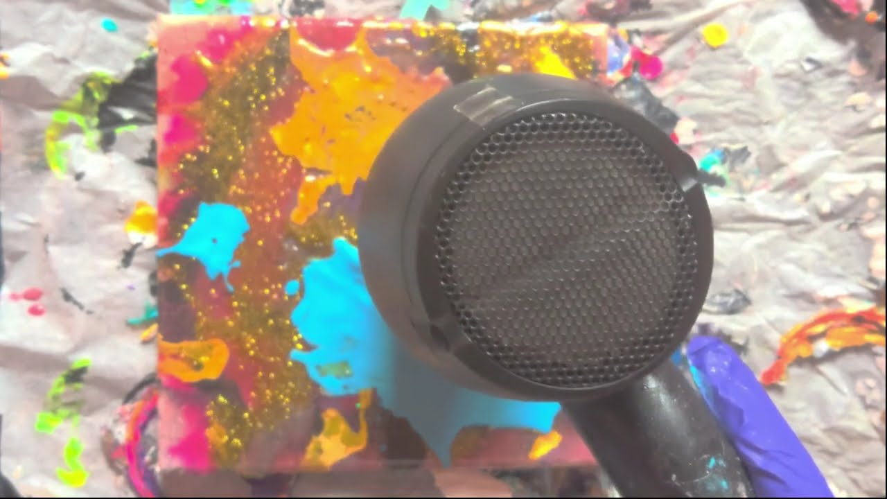 Second Layer of Resin & Acrylic Freestyle | Fluid Art