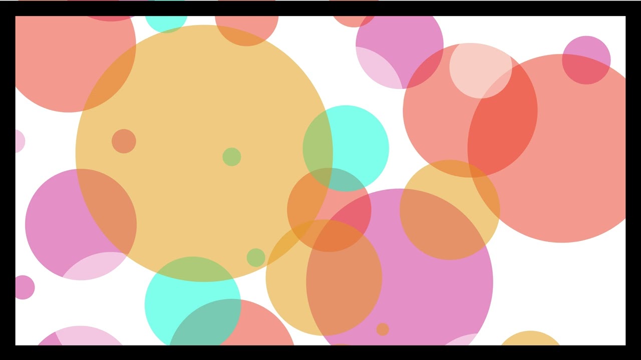 Modern Art  Colorful circles | Black Frame TV Art | Art Screensaver for TV | Wallpaper