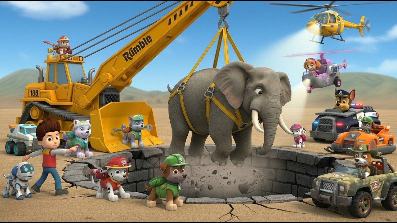 Giant Elephant Falls Into Deep Well 🐘🚨 | PAW Patrol Amazing Rescue Mission!
