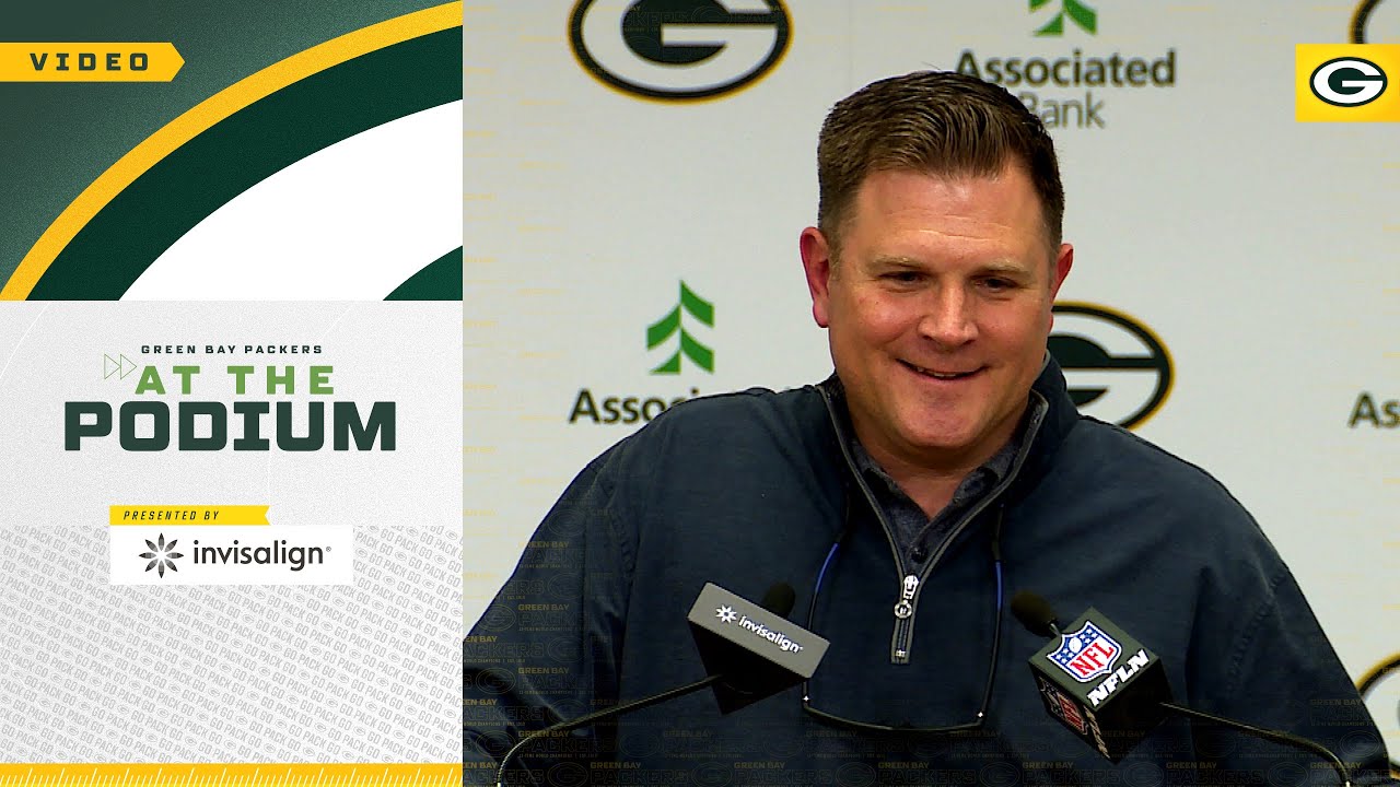 Brian Gutekunst speaks to media after Aaron Rodgers traded to Jets