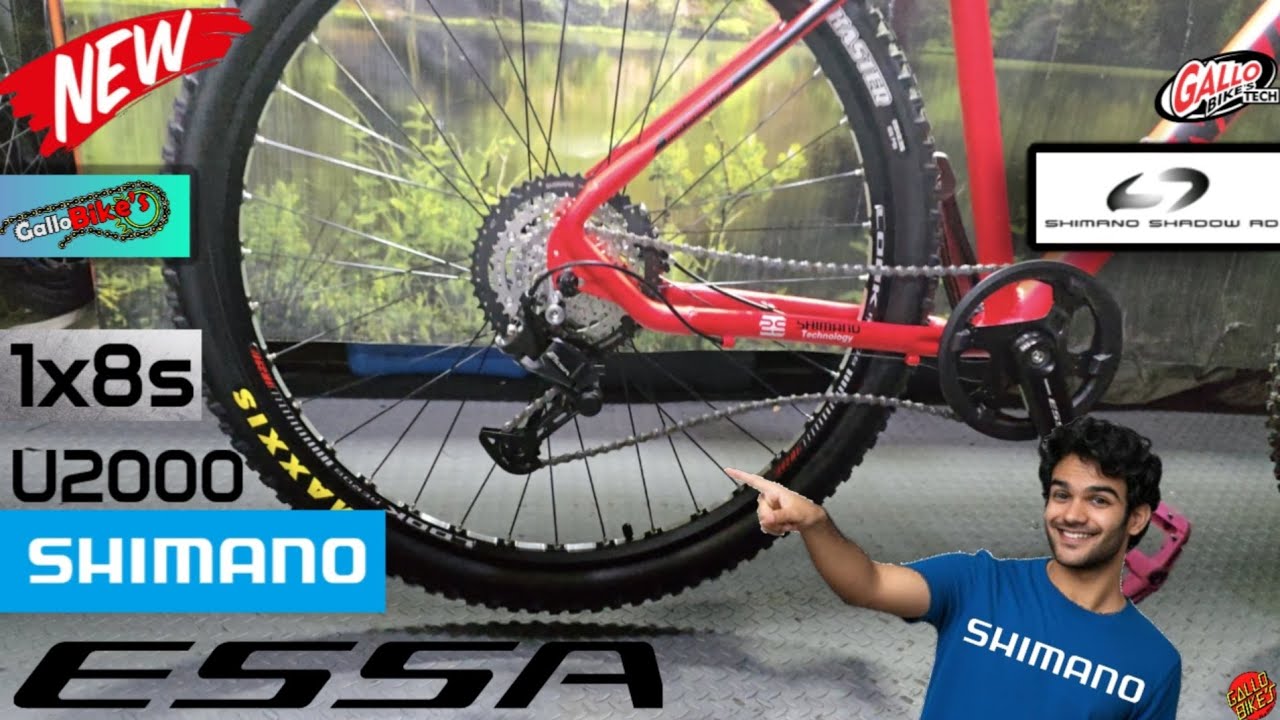 SHIMANO ESSA prueba de tensión SHADOW RD grupo 1x8 velocidades U2000 bici MTB desviador cambio bike