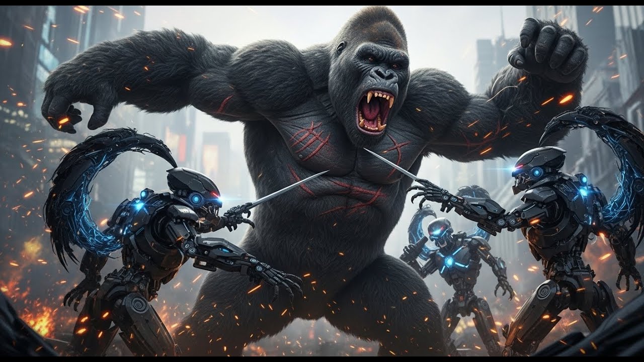 The Ultimate Showdown: King Kong vs High-Tech Robots