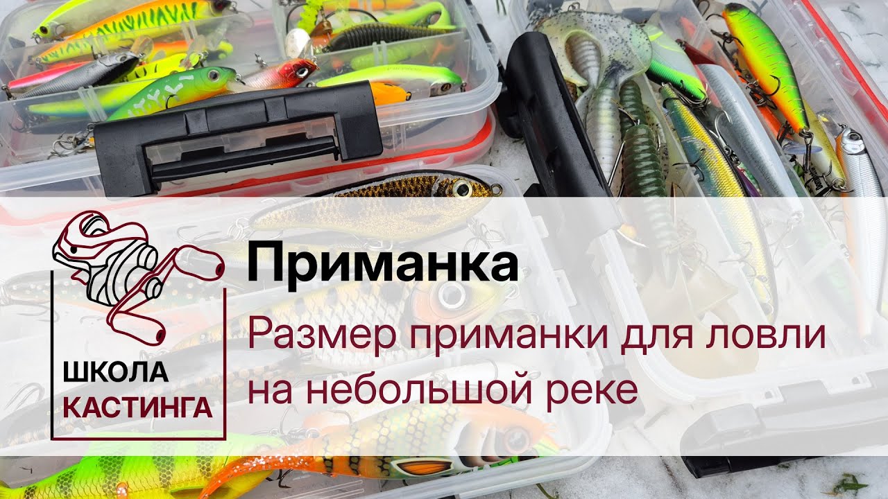 Размер приманки для ловли на небольшой реке