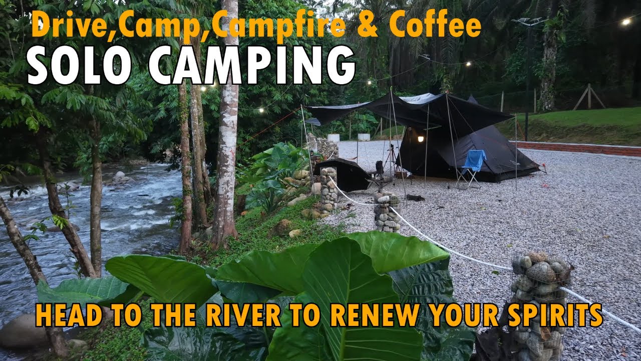 Living the Dream: Camping by the tropical river | Sound of the river | Wave Raider Campsite