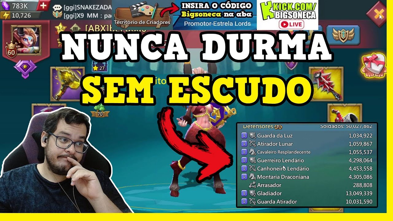 ELE ACHOU QUE ESTAVA SEGURO COM 50M DE TROPAS! Lords Mobile