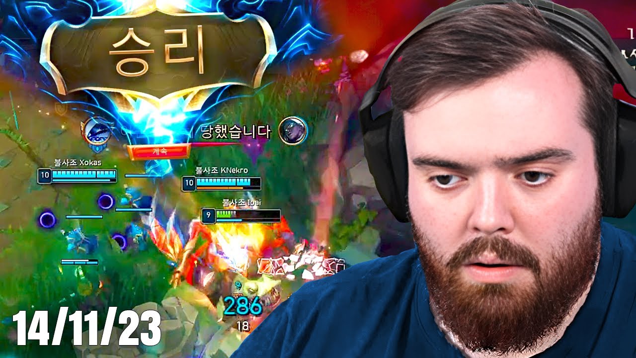 JUGANDO AL LOL EN EL SERVIDOR COREANO CON KNEKRO, XOKAS, ANDER Y KUENTIN