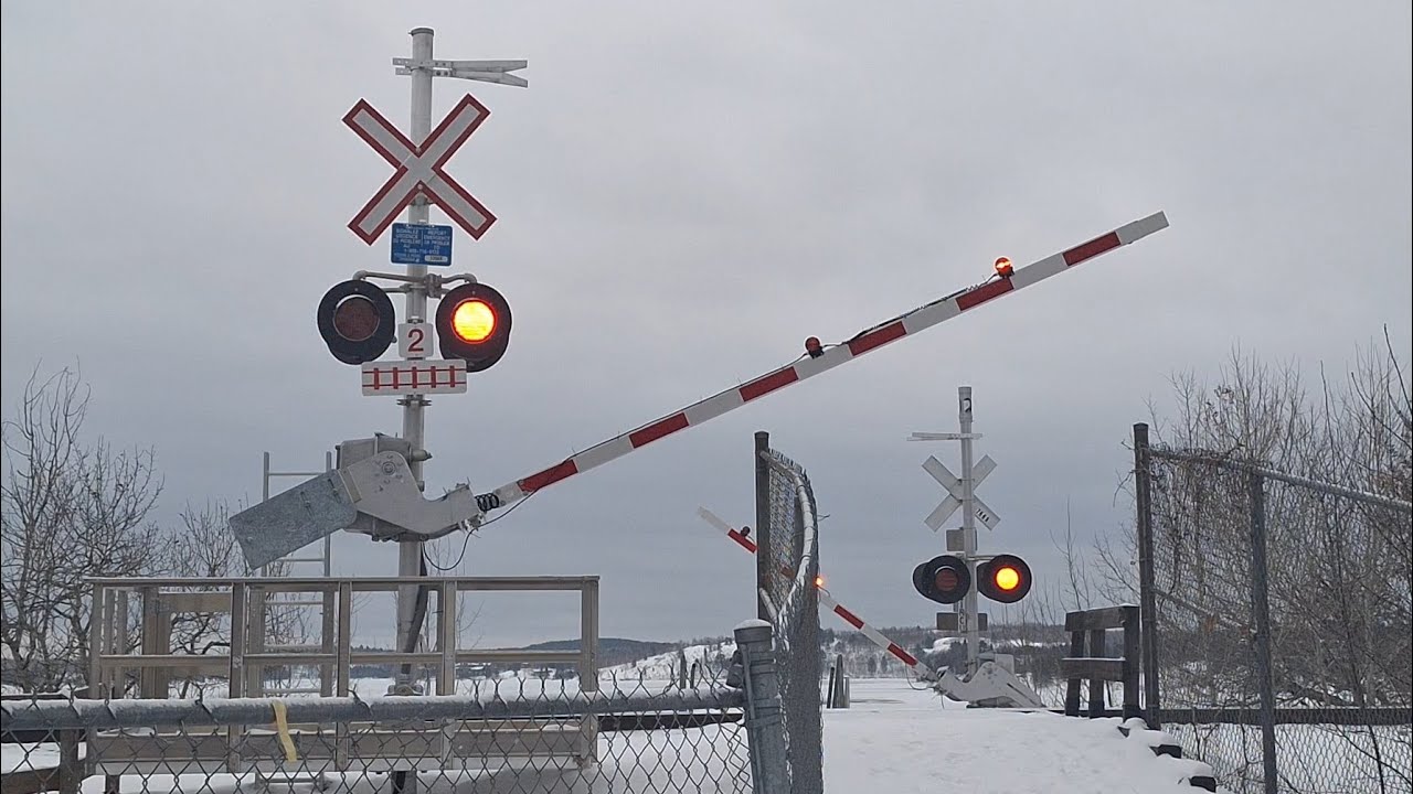 BE CAREFUL DURING WINTER! Pedestrian Railroad Crossing | Portage Avenue, Minnow Lake, ON