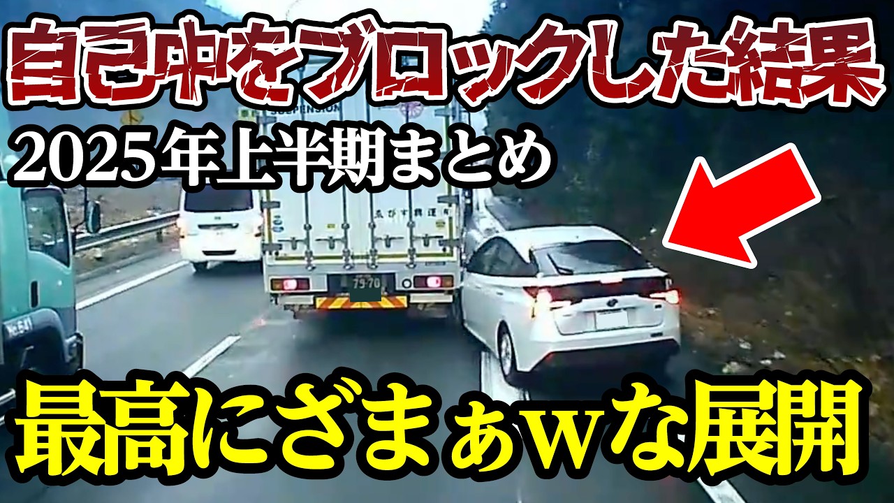【2025年 上半期まとめ③】自己中運転手をブロックした結果、成敗完了でざまぁwな展開【閲覧注意】交通事故・危険運転 衝撃の瞬間【450】