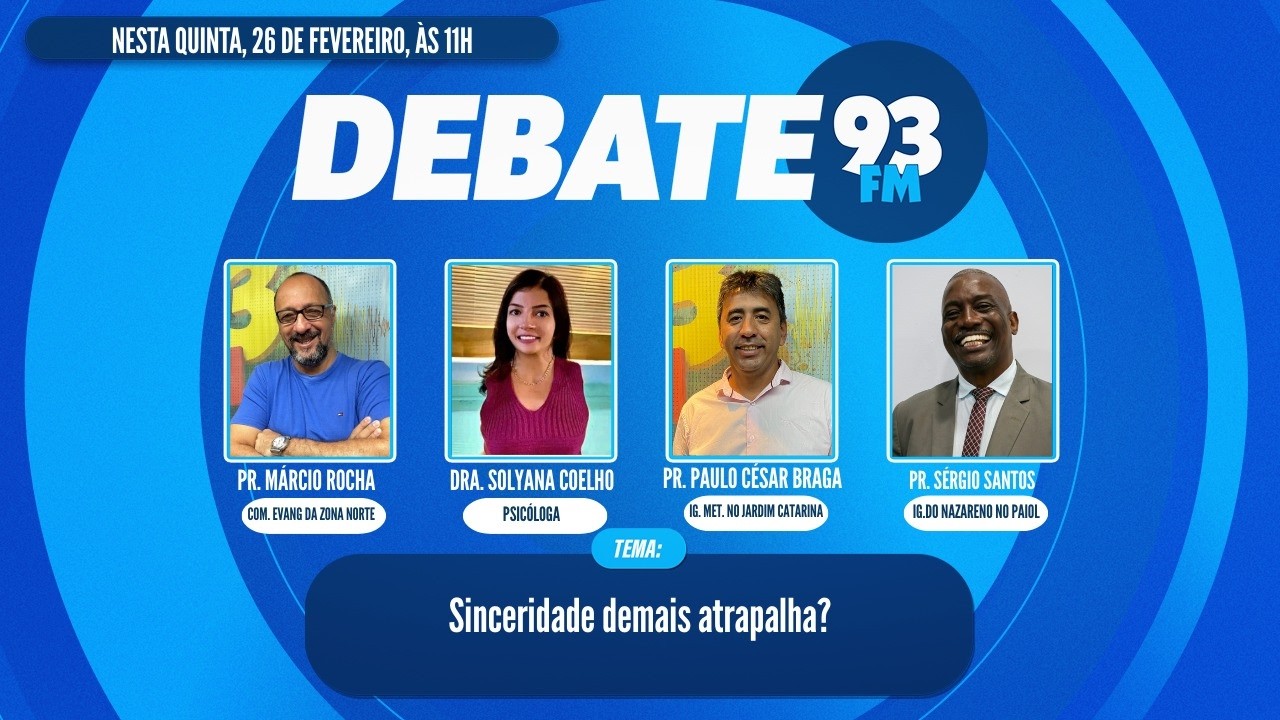 Grosseria e Sinceridade - Sinceridade demais atrapalha? - Debate 93 - 26/02/2026