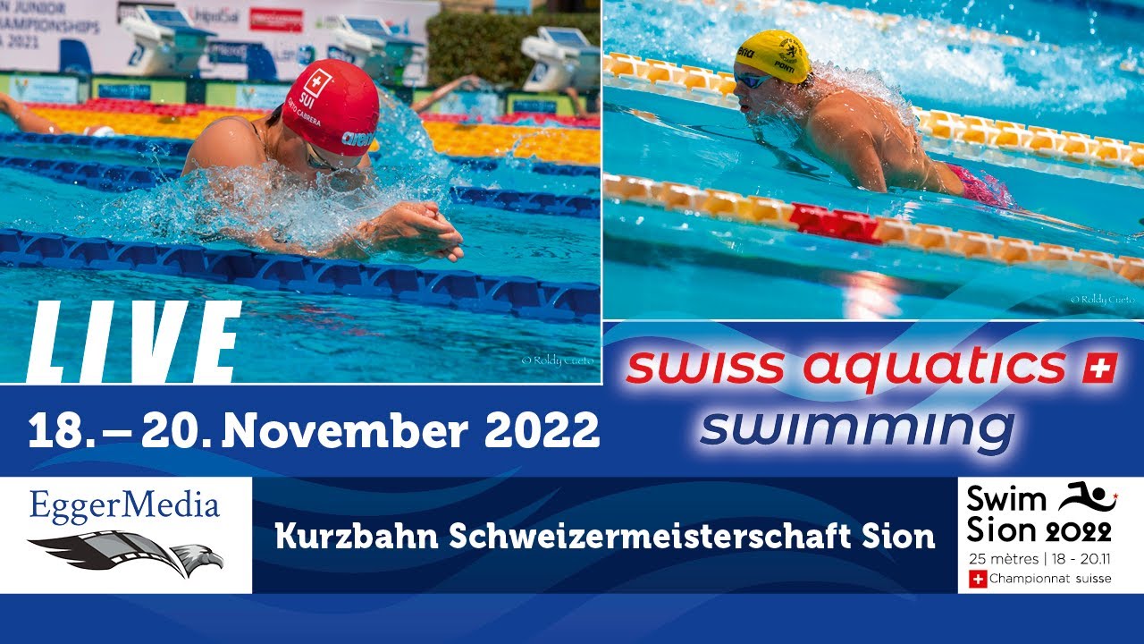 1. Tag Finalläufe Kurzbahn Schweizermeisterschaft 2022 Sion