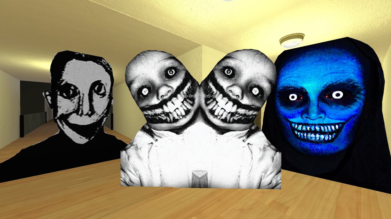 Twins, Scary Nun And Identity Nextbot  Gmod