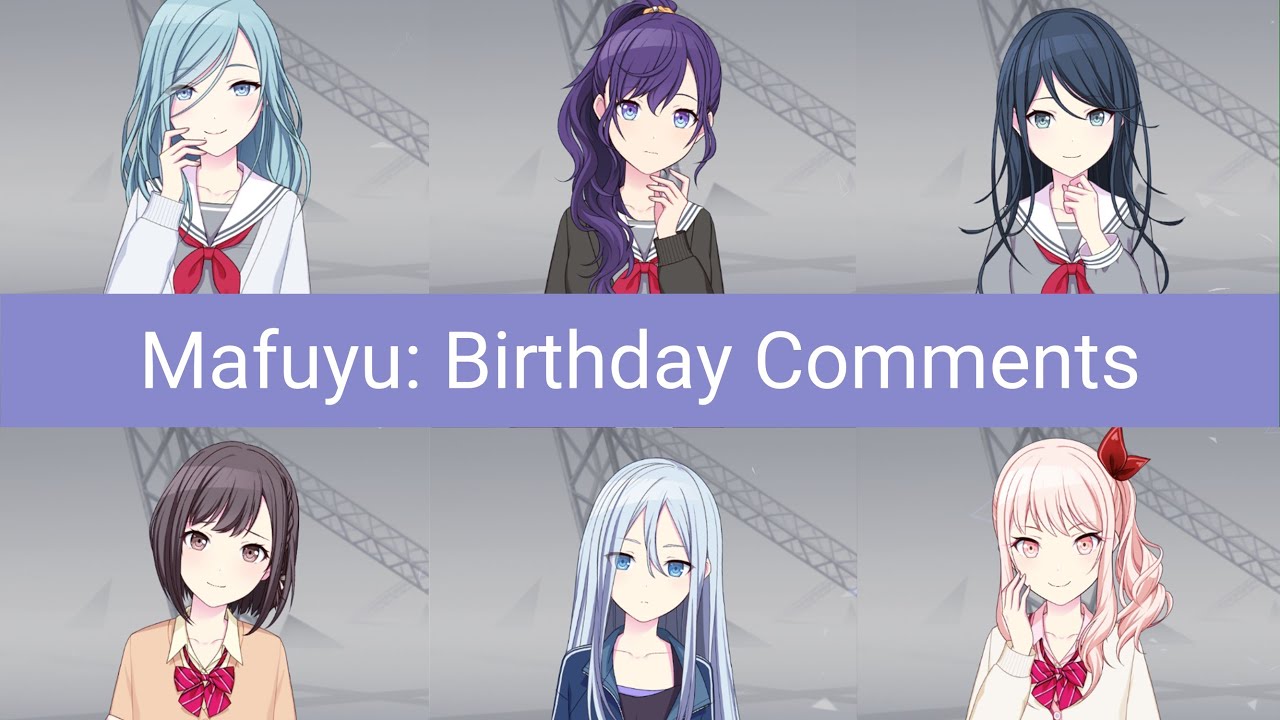 Mafuyu: Birthday Comments in English (January 27, 2022)【Project Sekai/English Translation】