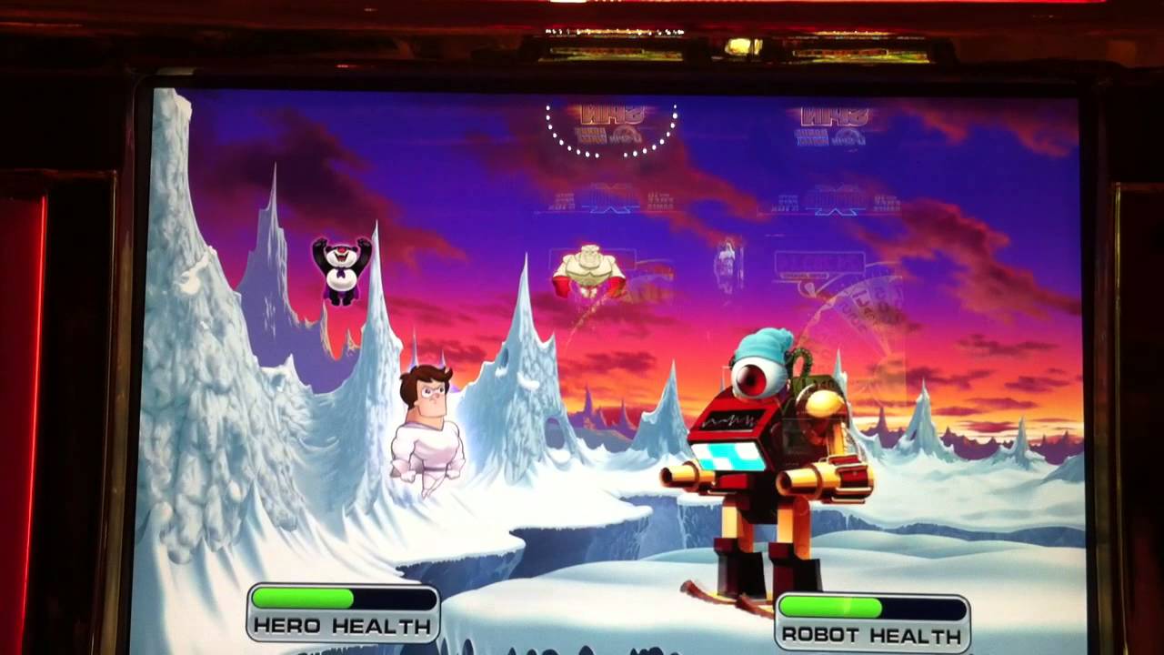 Super Team Slot Machine Bonus - Robot Fight Free Spins