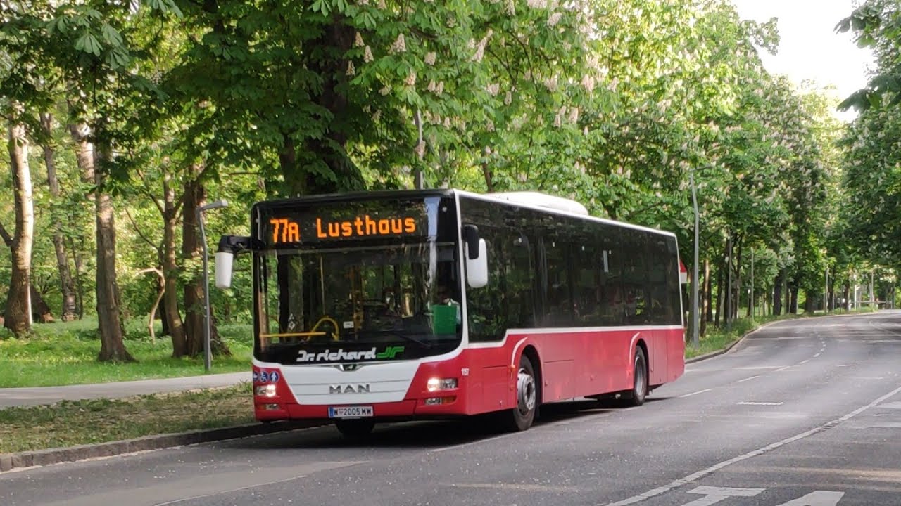 Busse in Aspern Nord, Schlachthausgasse und Stadion Filmen in Wien