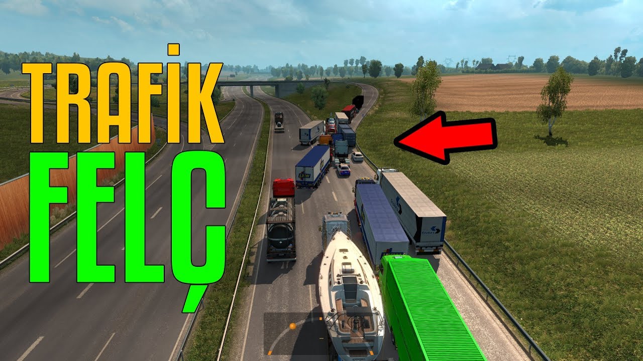DORSEYLE YOLU KAPATTI | REKOR CALAİS TRAFİĞİ | ETS2MP