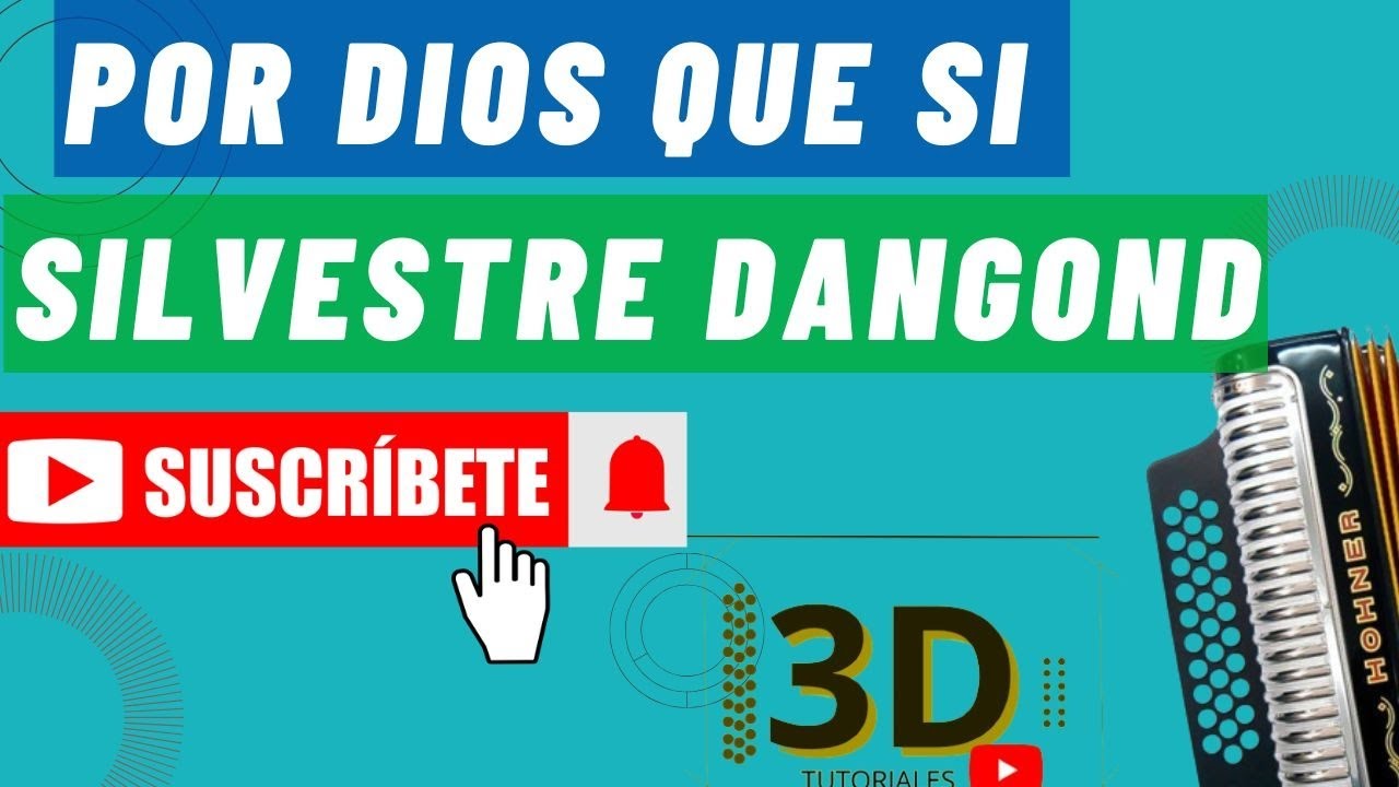 Tutorial de Acordeon- por Dios Que si-Silvestre dangond -David Daniel acordeón 5 letras