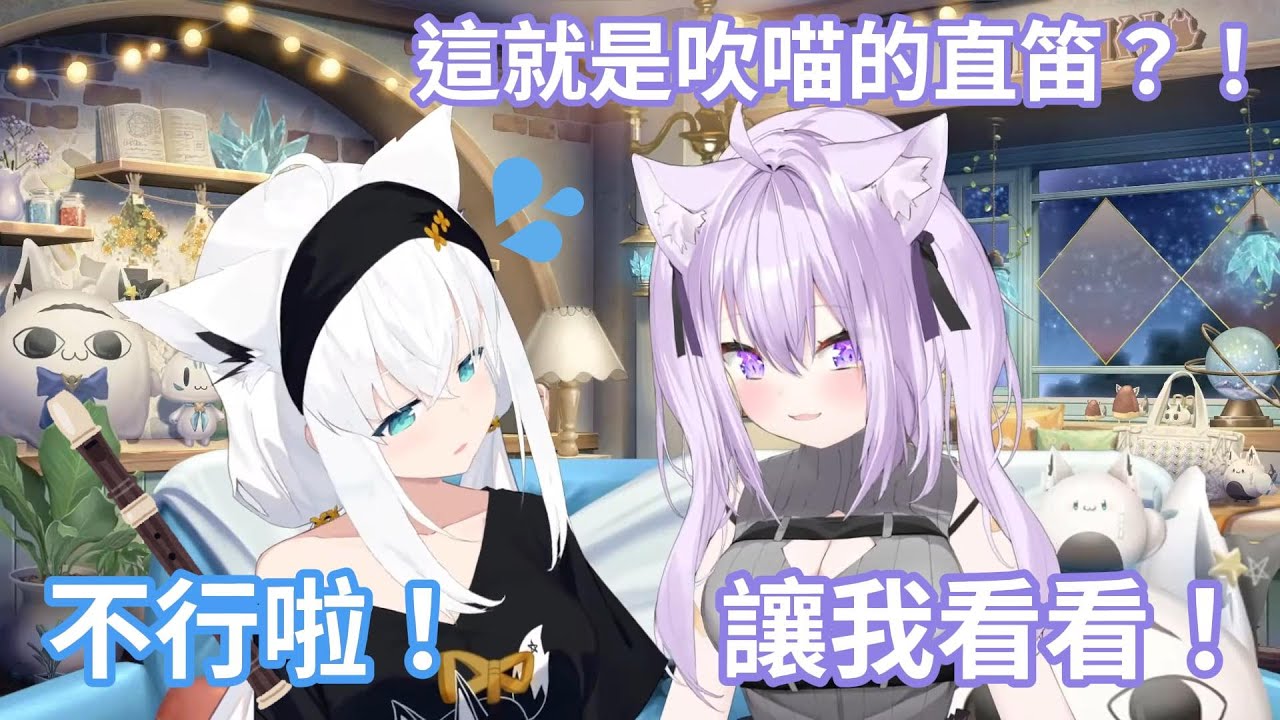 貓又小粥想搶走白上吹雪的直笛？！好狐怕得趕緊收回去了www【hololive中文字幕精華】