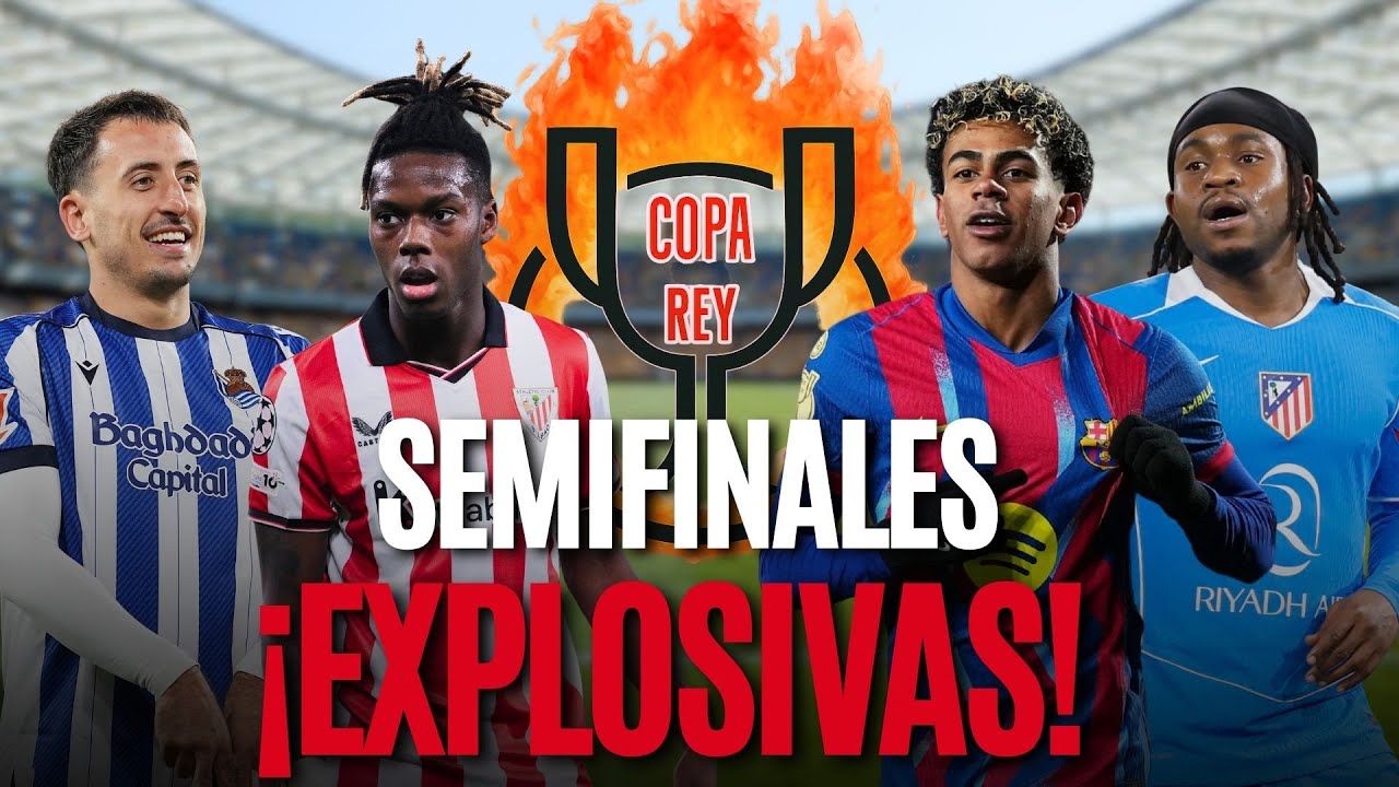 💣 ¡Así ha sido el SORTEO de COPA DEL REY! Atlético-Barça y Derbi Vasco en Semifinales 🏆