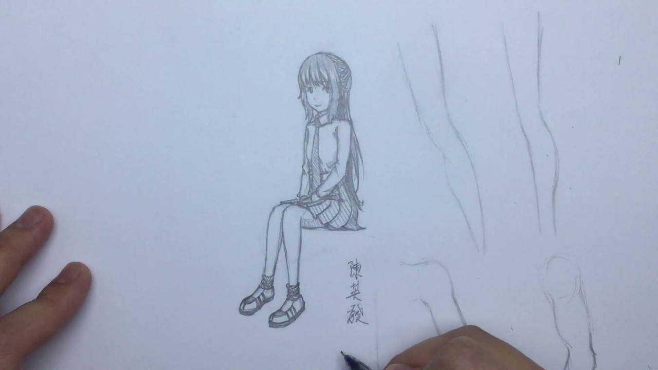How to Draw Poses: Sitting (Anime)
