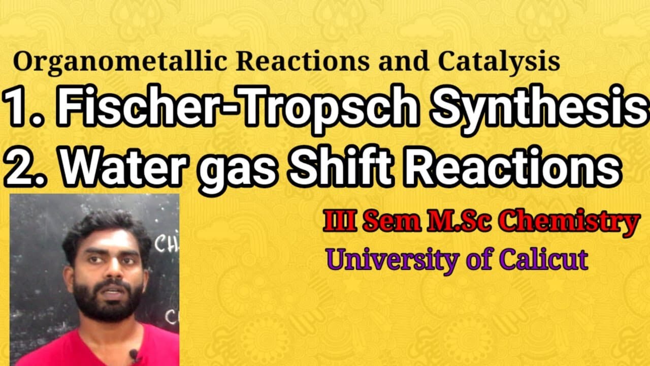 Fischer-Tropsch Synthesis & Water gas Shift reaction| M.Sc Chemistry| Subin Kumar. K