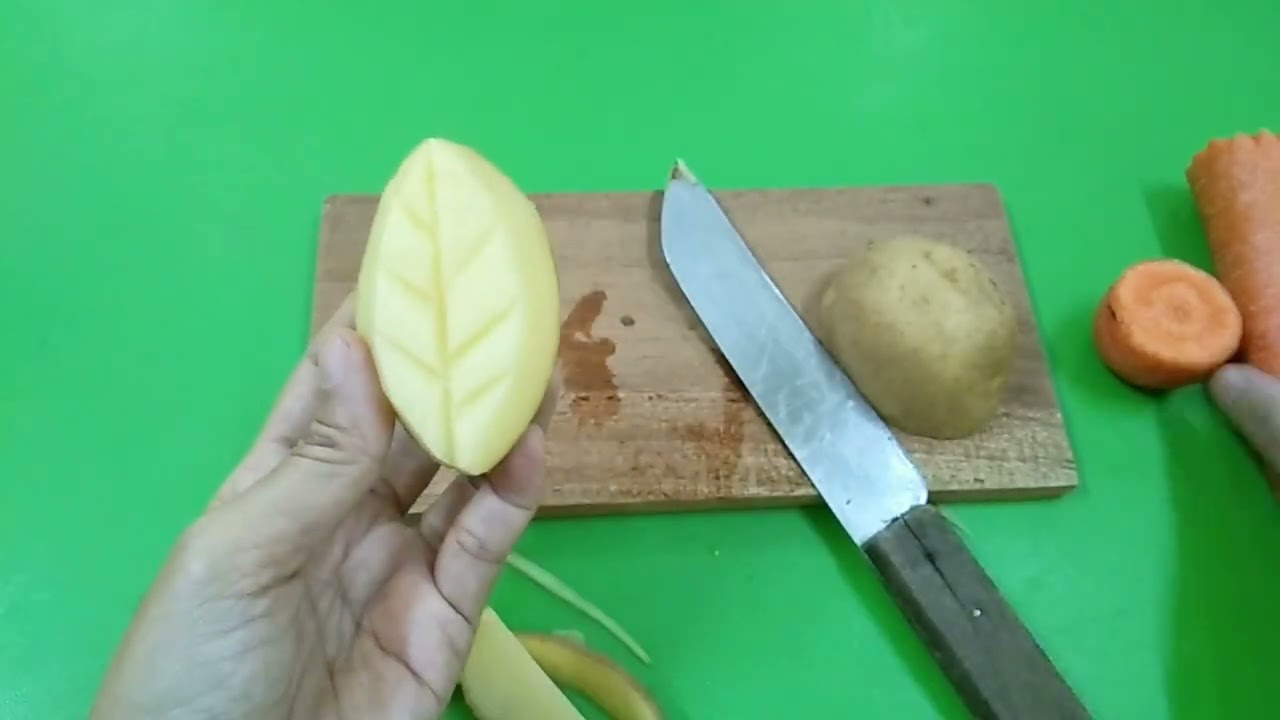 Kreasi Stempel dari Wortel dan Kentang
