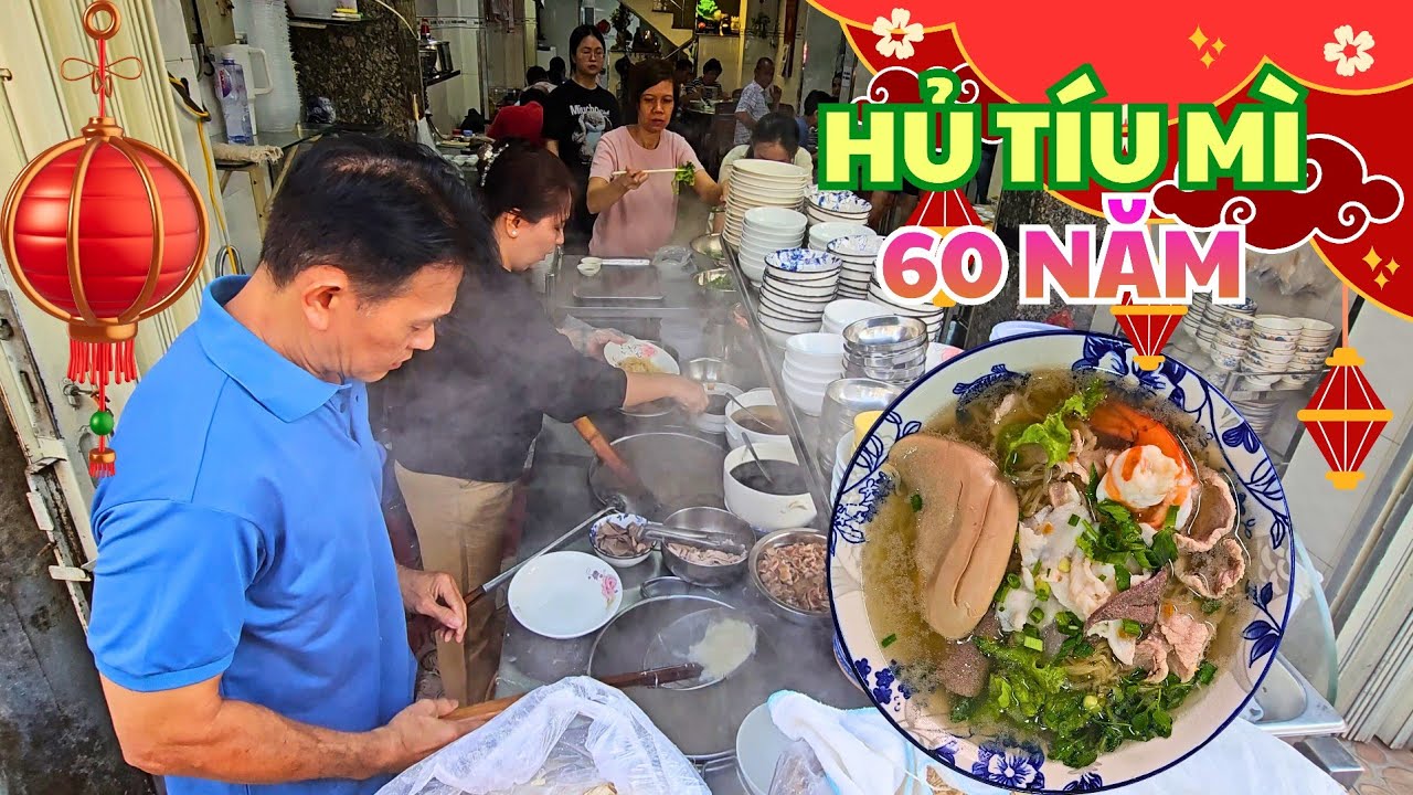 ĐÔNG QUÁ XÁ Tết Khách tới ăn nườm nượp tại quán Hủ Tiếu Mì Người Hoa Nổi Tiếng Nhất Nhì Quận 11.