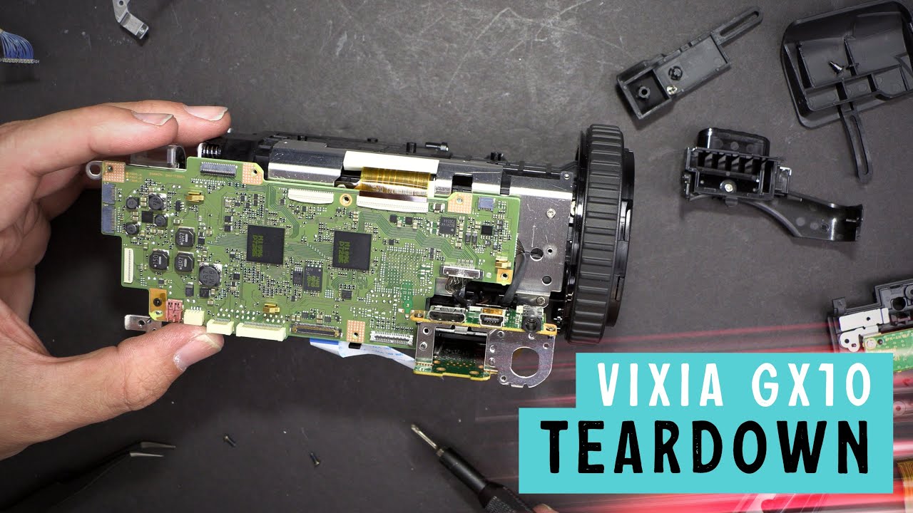 Canon VIXIA GX10 4K Camcorder Full Teardown & Repair (loose rattle lens fix)