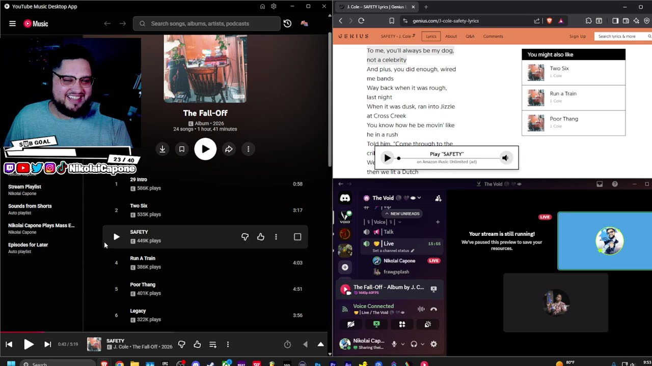 Nikolai Capone reacts to J. Cole - The Fall Off