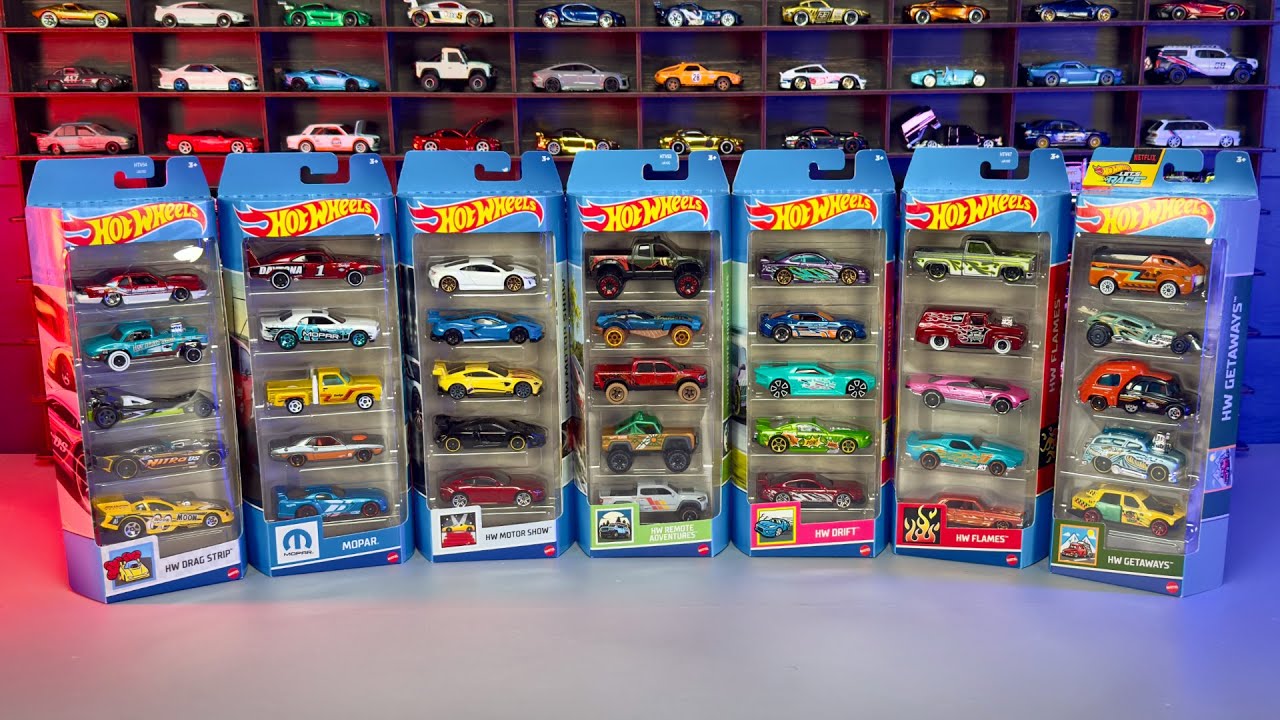 Unboxing Hot Wheels 5 Packs