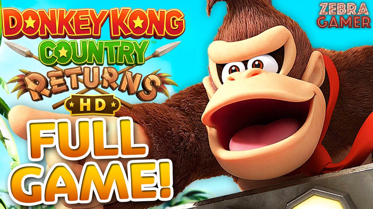 Donkey Kong Country Returns HD Full Game Walkthrough!
