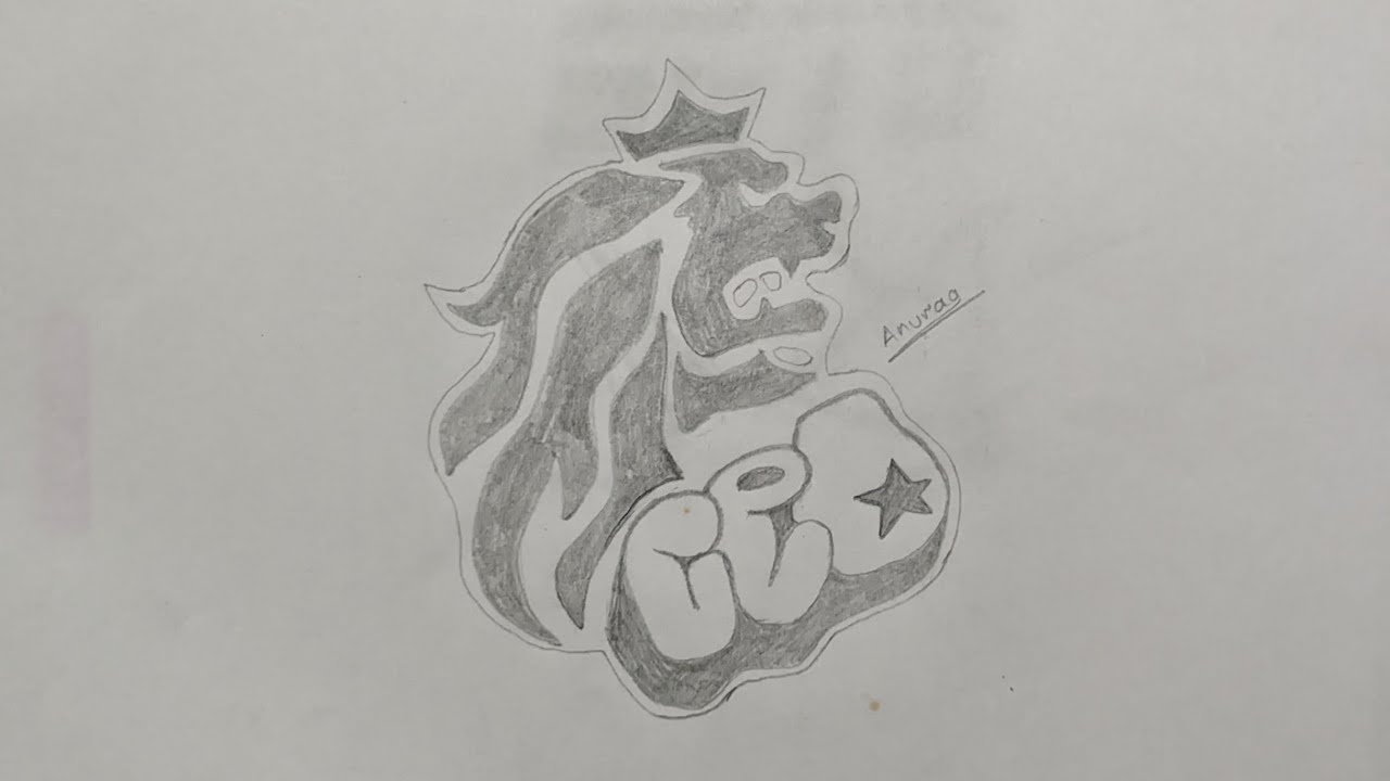 Rock leone drawing | Kyoya leone beyblade drawing | how to draw beyblade | Rock leone face bolt