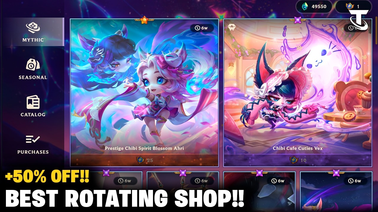NEW ROTATING SHOP & TREASURE REALMS - 50% OFF | TFT 17.5
