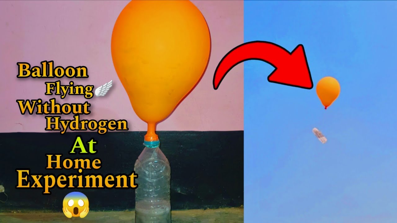 Balloon flying in sky without hydrogen gas ||😱easy science experiment 