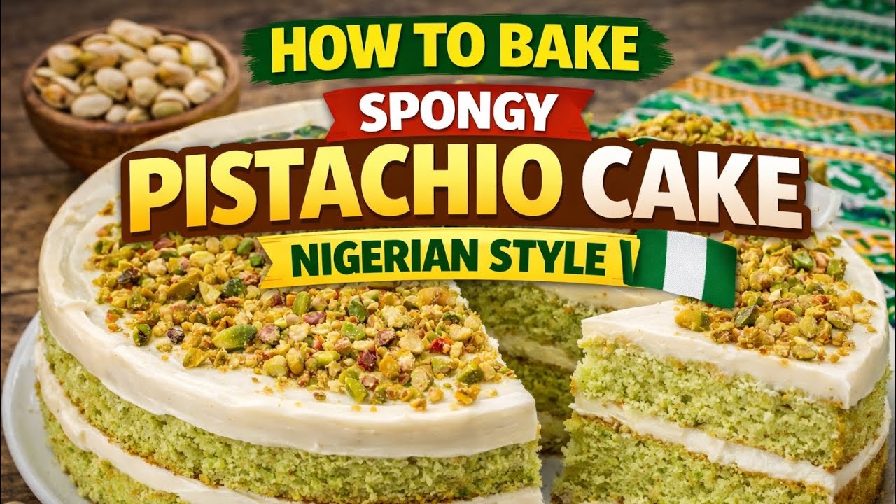 How To Bake a Super Soft Pistachio Cake at Home | Easy Recipe