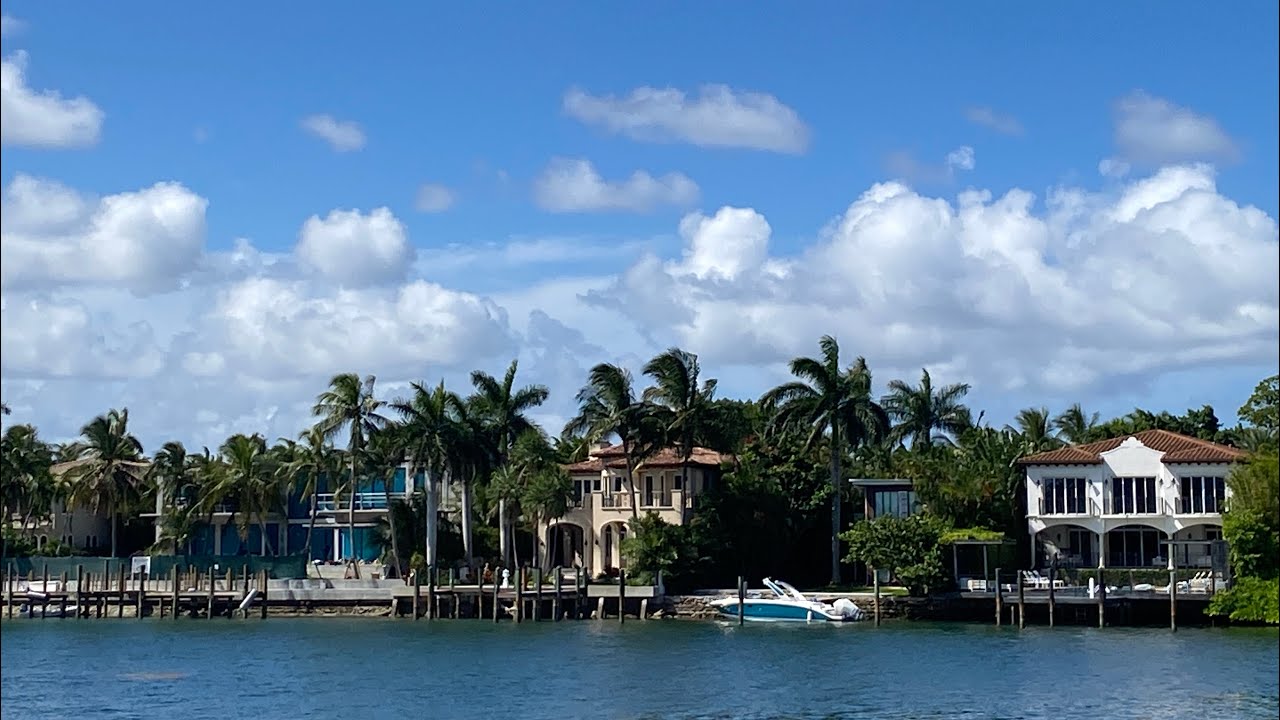 Exploring Exclusive Palm & Hibiscus Islands w/Multimillion Dollar Homes in Miami Beach