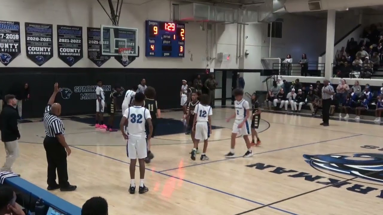 Monrovia Middle vs Sparkman Middle 8th grade game: January 15th