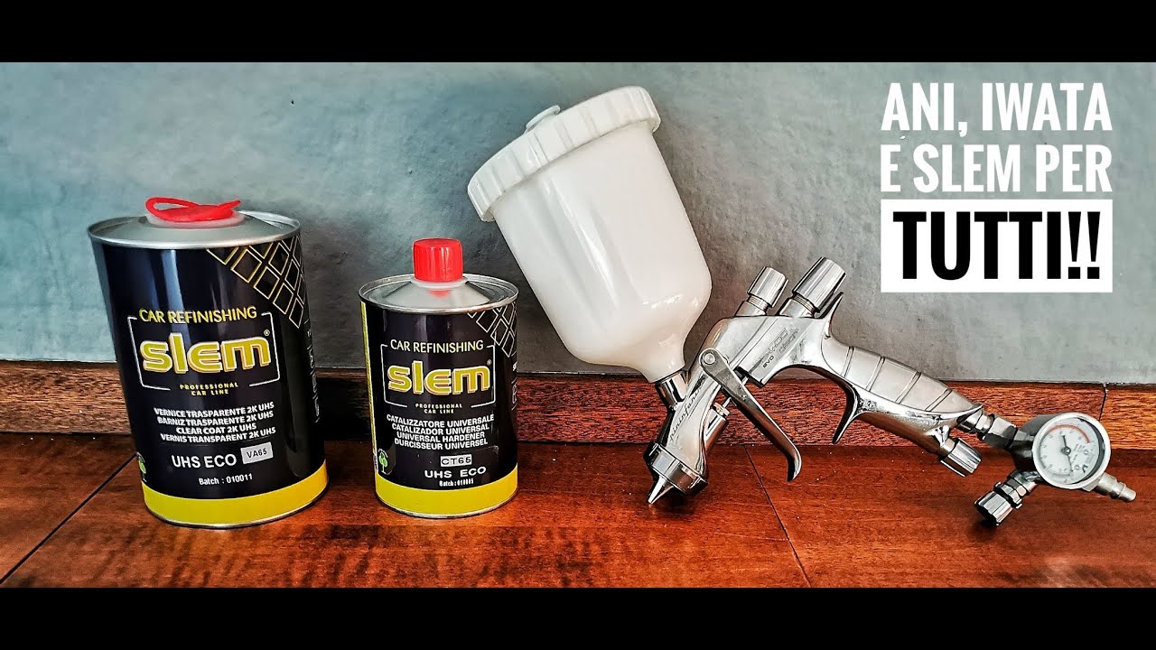 Recensione pistola ANI 200 black , IWATA SUPERNOVA PININFARINA e trasparente SLEM INTEC VA65