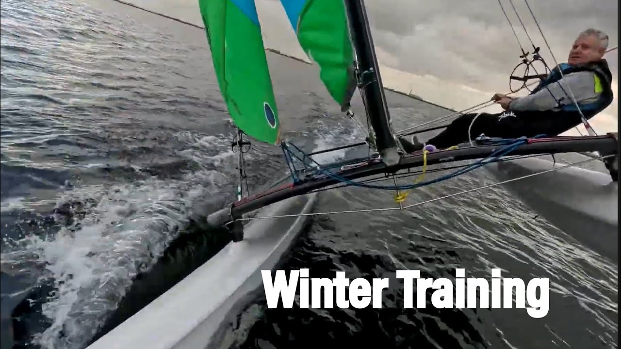 Hobie 16 Winter Sailing | Solo Training at Datchet 