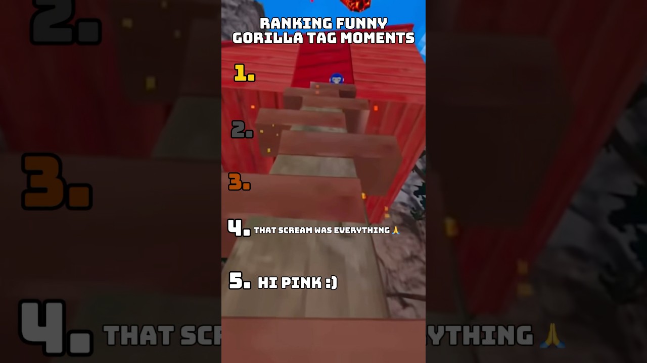 Ranking Gorilla Tag funny moments! #gtag #vr #gorillatag