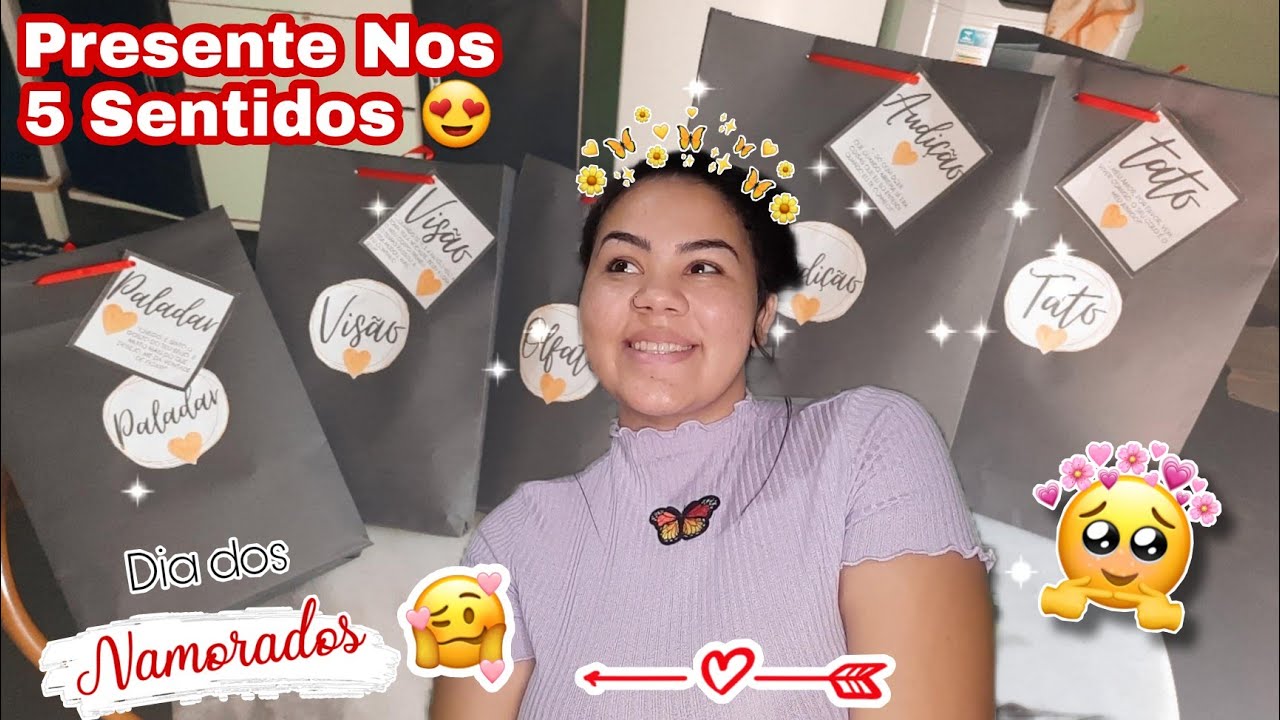 PRESENTE DOS 5 SENTIDOS + DICA DE COMO FAZER SACOLA PERSONALIZADA ❤