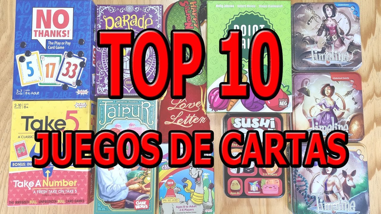 Top 10 juegos de cartas