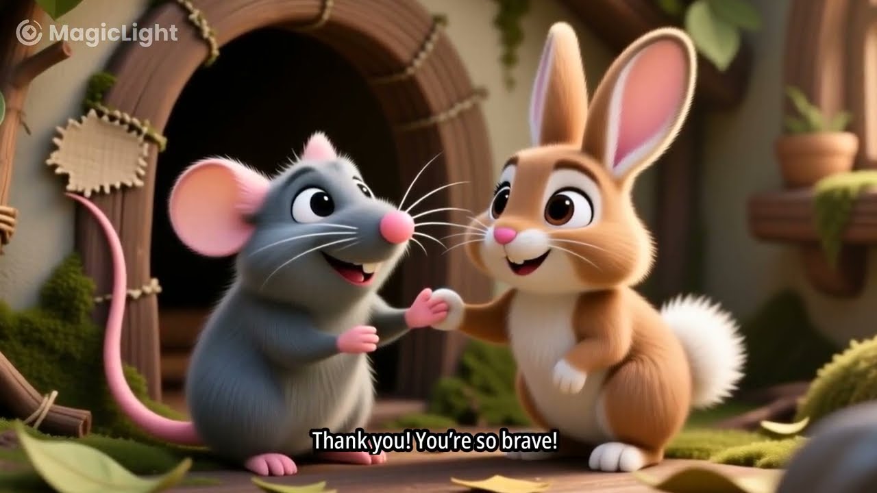 Rolo - The Brave Little Rabbit #moralstories #shorttales #motivation #englishmoralstory