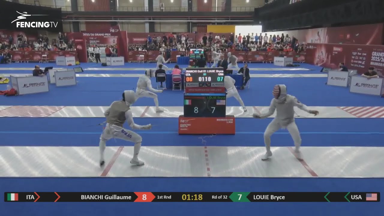 Shanghai Foil Grand Prix 2026 BIANCHIGuillaume vs LOUIEBryce